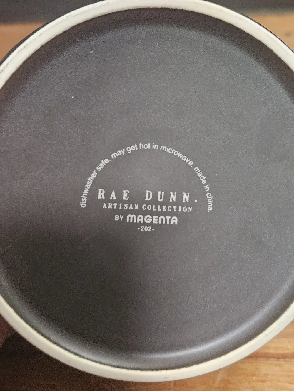 Rae Dunn Wicked Cute Orange and Black Ceramic Bowl